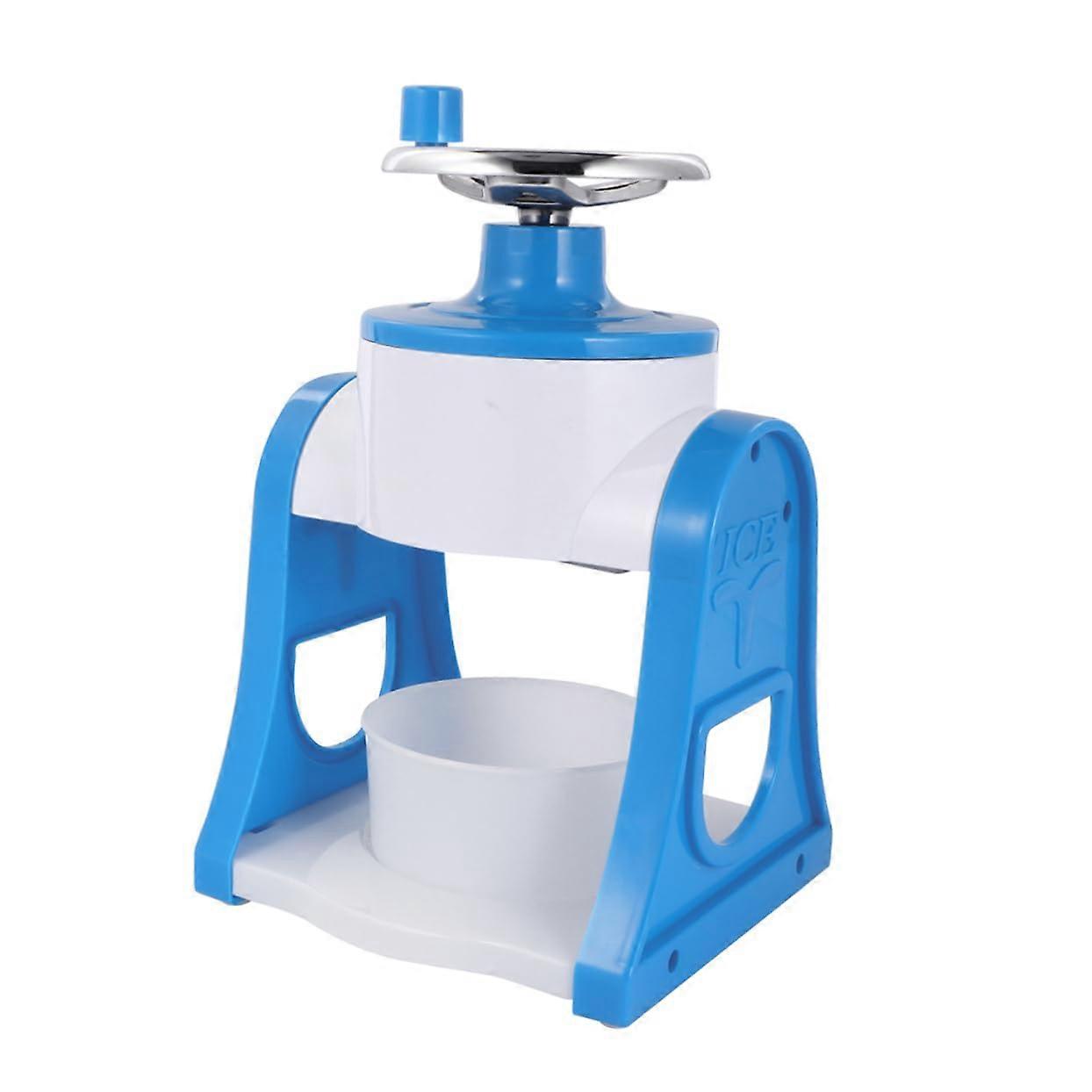 Manual Ice Shaver and Crusher with Easy Press, Finely Shaved Ice, Durable PP for Home and Travel