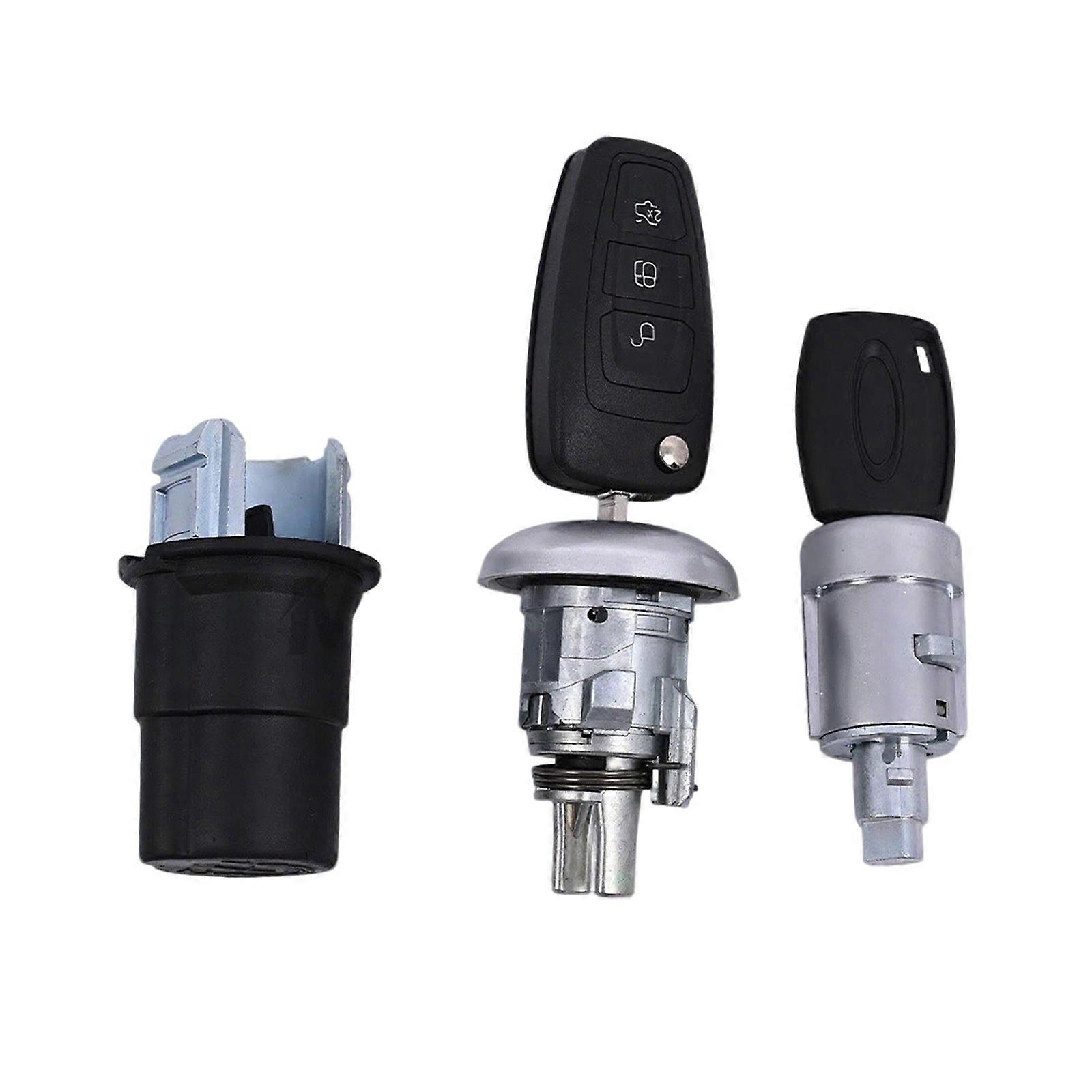 COMPLETE LOCK SET FOR FORD TRANSIT CUSTOM MK8 W/FLIP REMOTE KEY & KEY BLADE