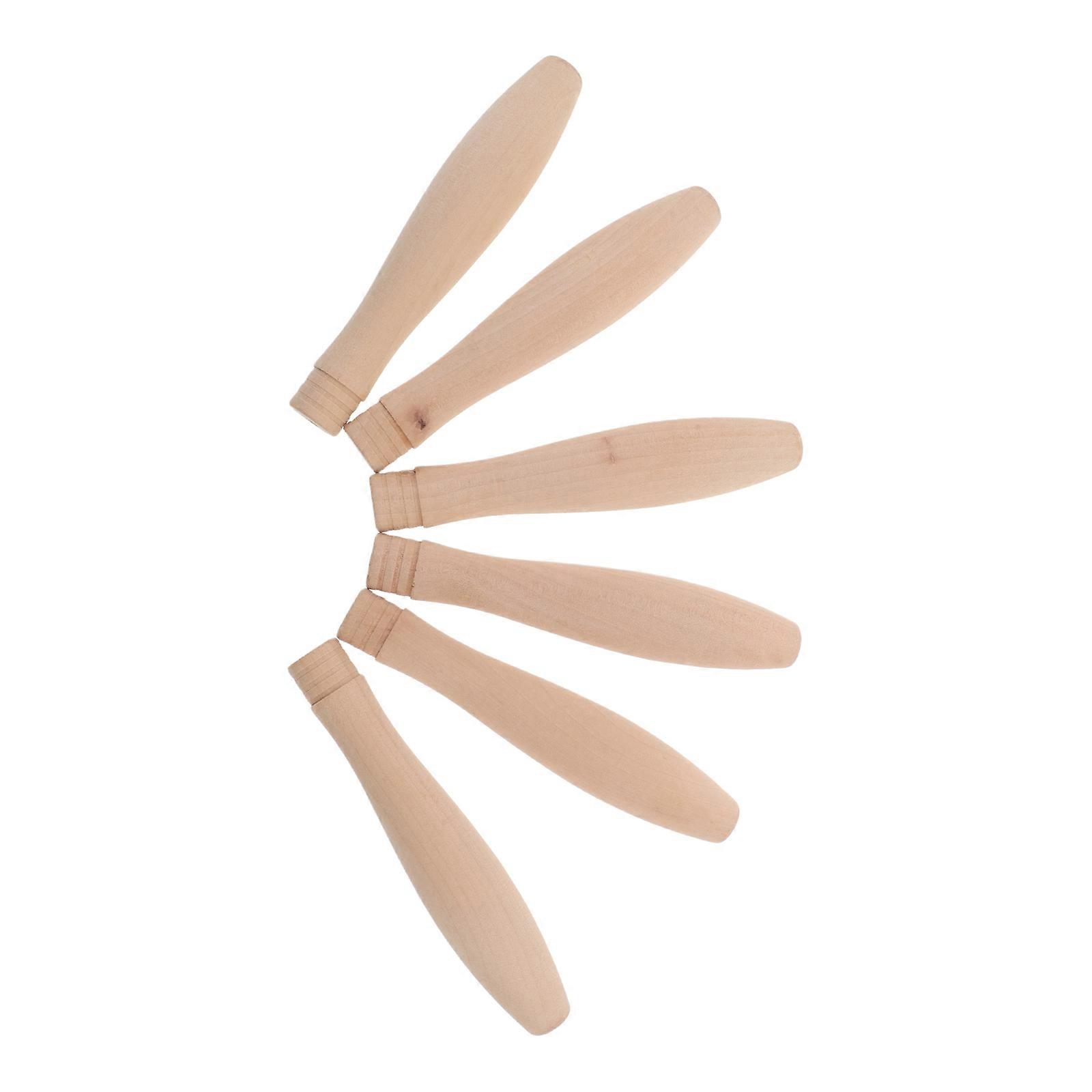 Wooden Pan Handle for Pot Replacement 6Pcs Ergonomic Kitchen Grip