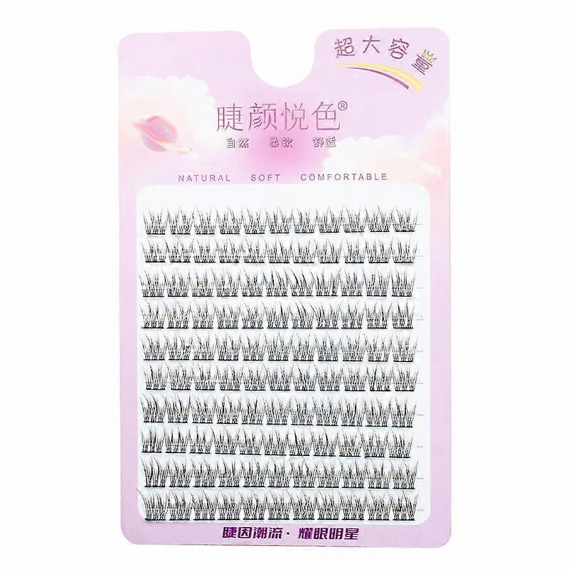 Clusters Eyelash 10 Rows Fish Tail Fluffy Natural C Curl Beauty Makeup Extension Tools Daily Wispy Single Cluster False lashes