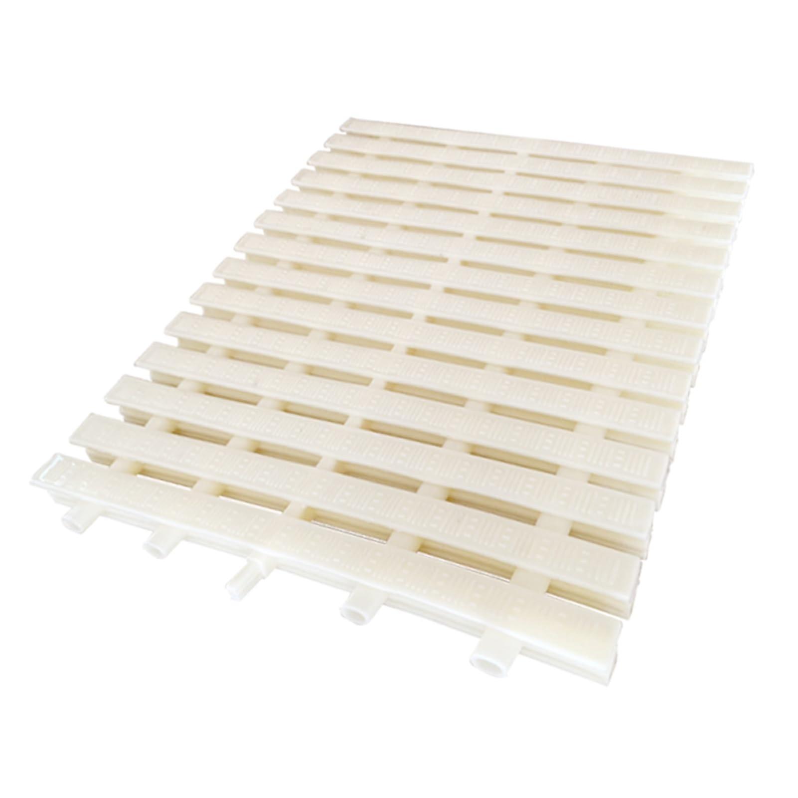 Swimming Pool Overflow Drain Grate 360Degree Rotating PP UVResistant Plastic Bone Color 7.8 X 39.3 In