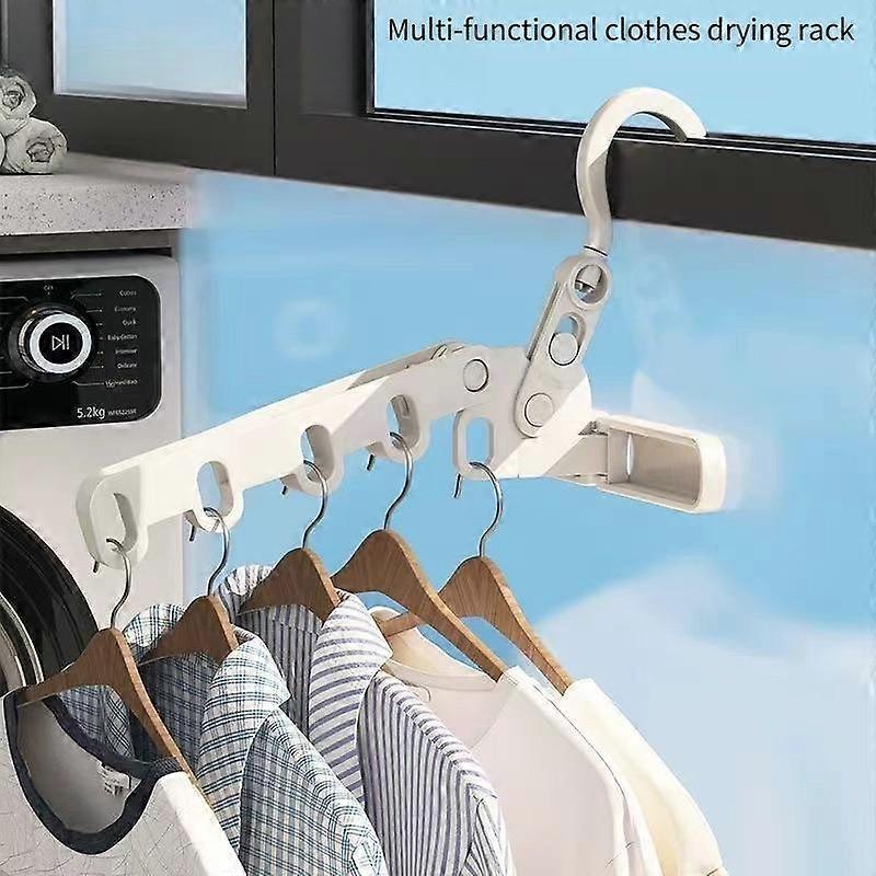 1PC folding drying rack portable travel hotel drying hanger drying artifact multi-functional five-hole hanger