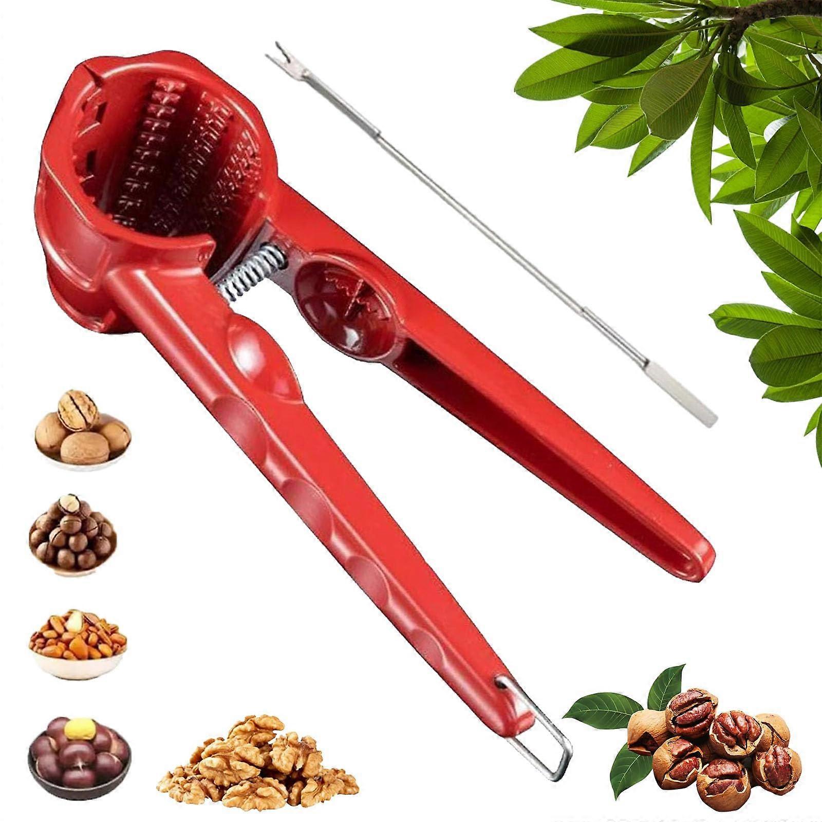 Heavy Duty Nutcracker and Chestnut Opener with Deep Antislip Cup, Ergonomic Nonslip Handle, 1Pc