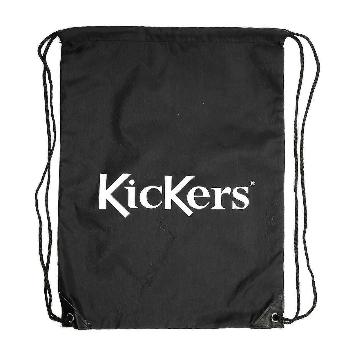 Kickers School PE Polyester Black Drawstring Bag