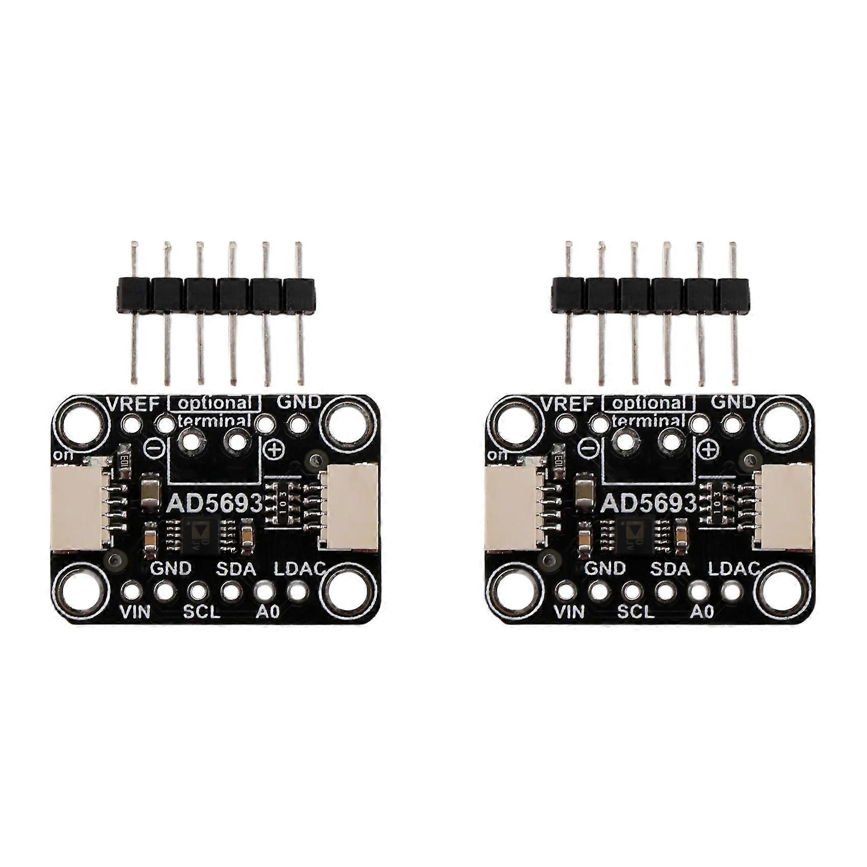 2X AD5693R Breakout Board I2C Interface 16-Bit DAC Module Compatible with STEMMA QT Qwiic