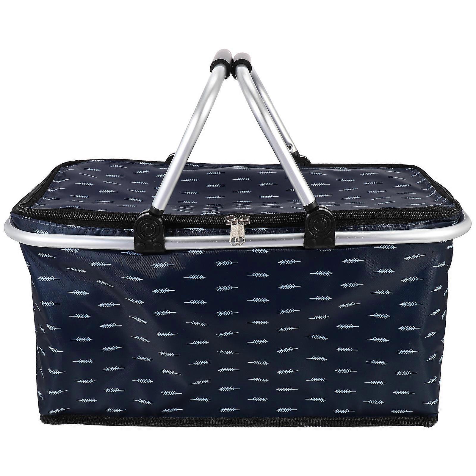 Oxford Food Bag Cooler Bag Hiking Rectangular EPE Insulation Food Storage 1Set