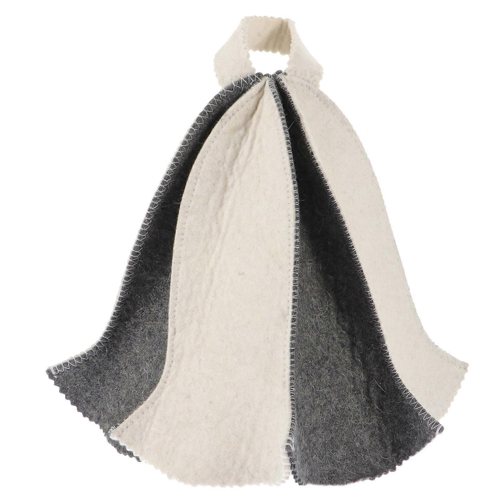 Bathing Hat Felt Sauna Hat for Head Protection Cover