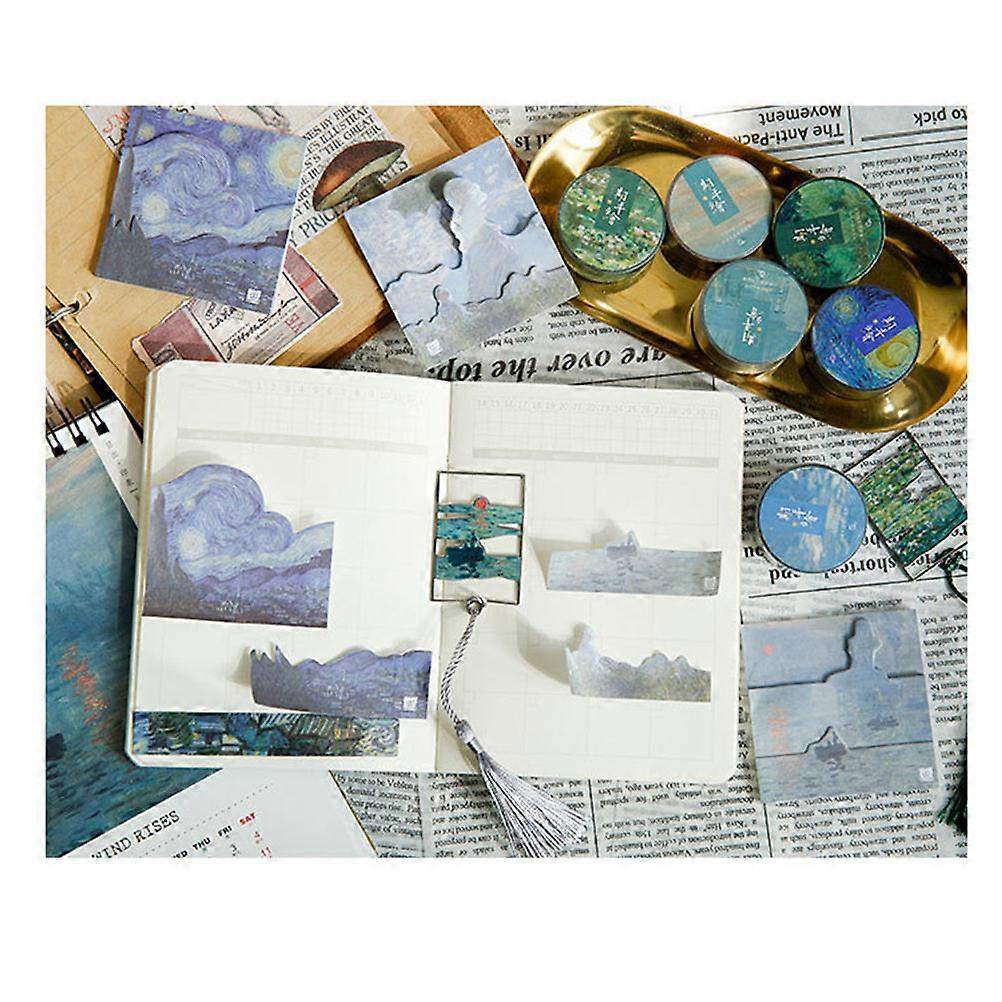 Artistic Notebook Set for Writing 1Pcs Notebook Gift Box Blue Hardcover