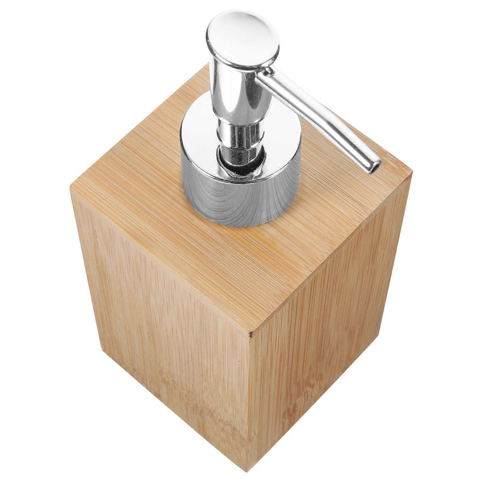 Bamboo Soap Dispenser Hand Soap Bottle for Storage Use Refillable Pump