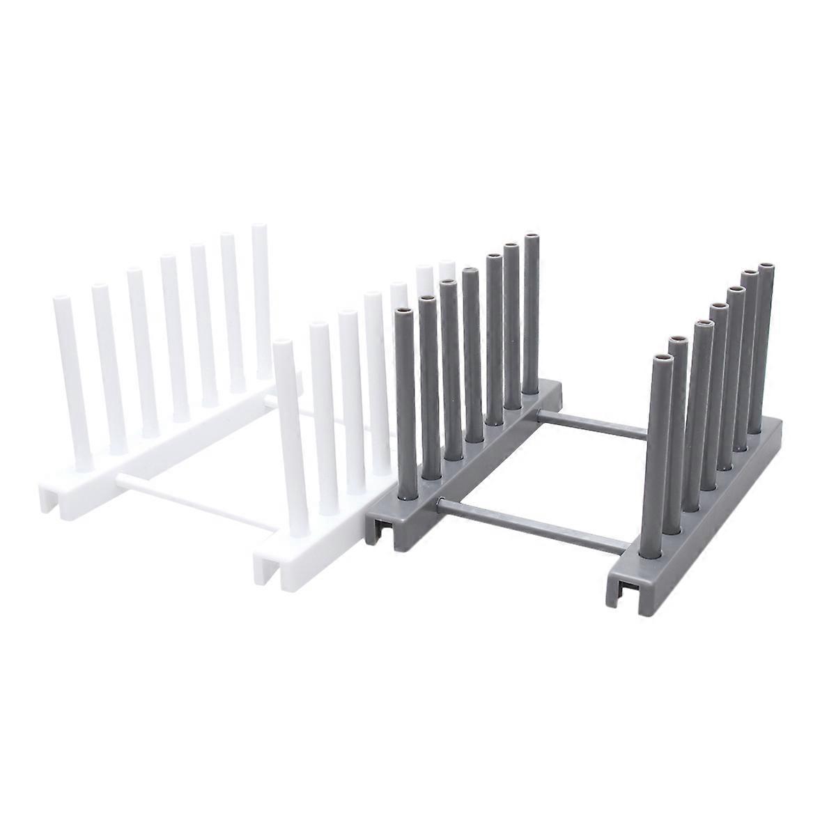 Kitchen Storage Rack Dish Rack for Plates Storage 2Pcs Assorted Color