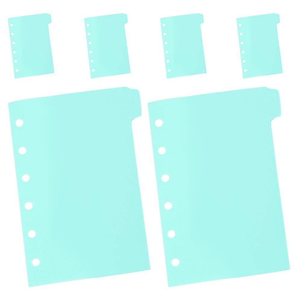 PP Material Notebook Planner Dividers for Budget Binder with 6 Sheets