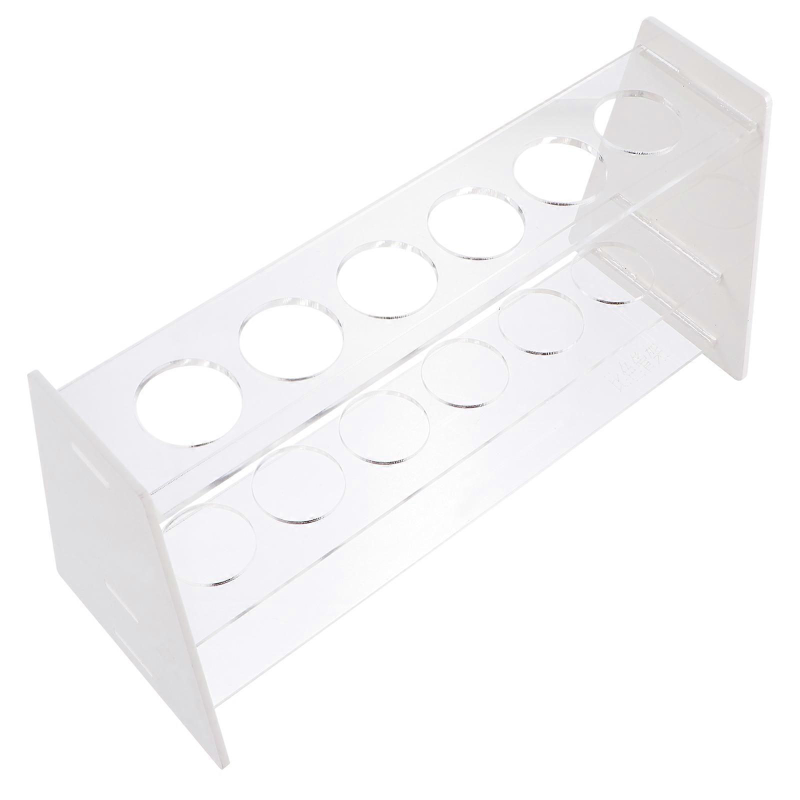 Test Tube Rack Plastic Experimental 6-Hole Holder for Storage