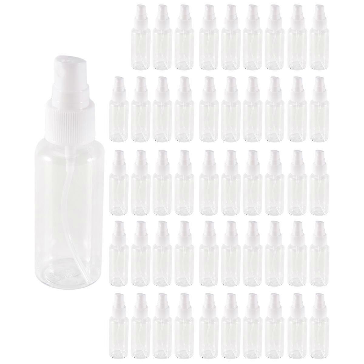 2025 50 Pieces 50Ml Bottles Plastic Empty Refillable Atomiser Bottle