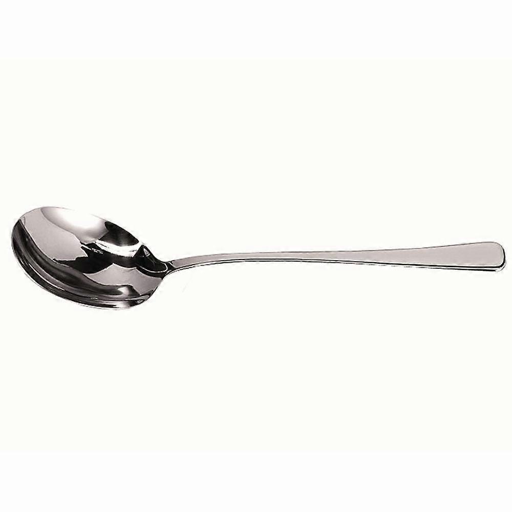 Stainless Steel Vegetable Serving Spoon 21cm with Long Handle for Portion Control and Versatile Use