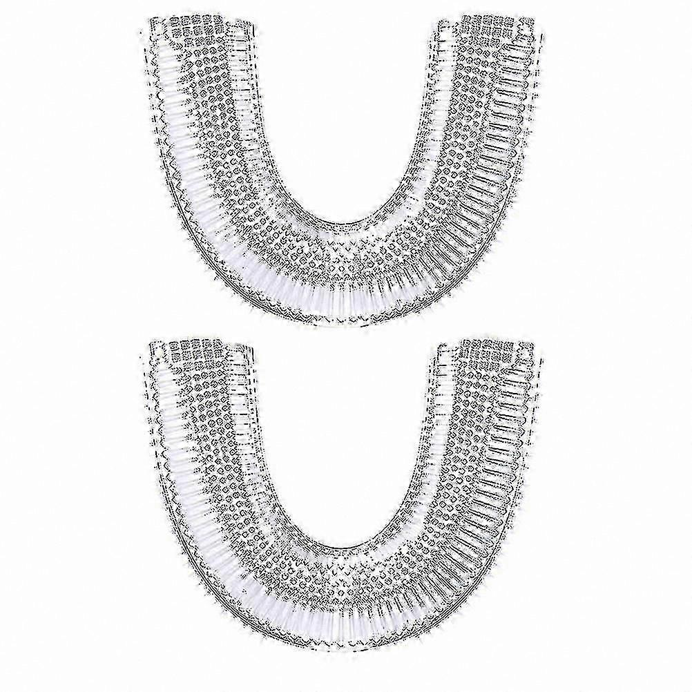 2pcs U-shaped Electric Toothbrush Heads, Automatic Brush Heads Replacement