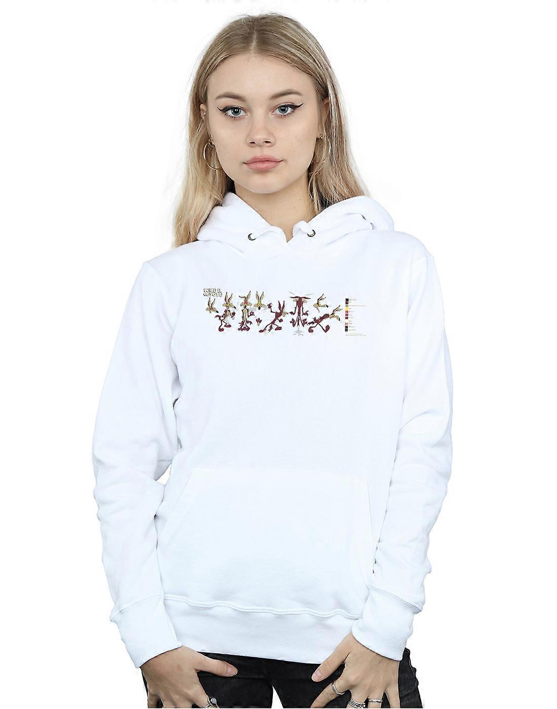 Looney Tunes Women's Wile E Coyote Colour Code Hoodie