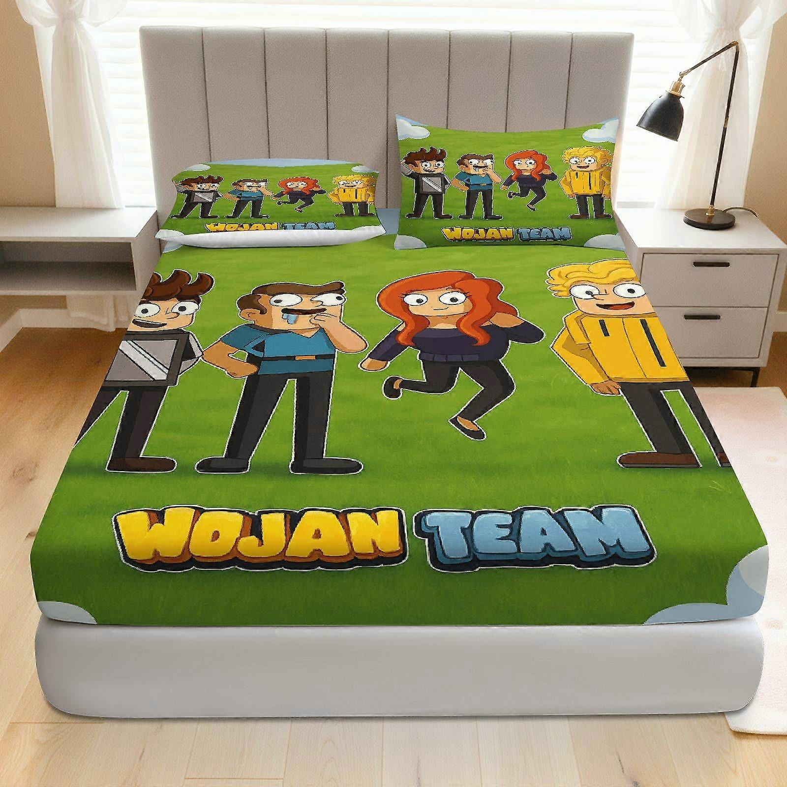 3pcs Character Fun Fitted Sheet Three Piece Set