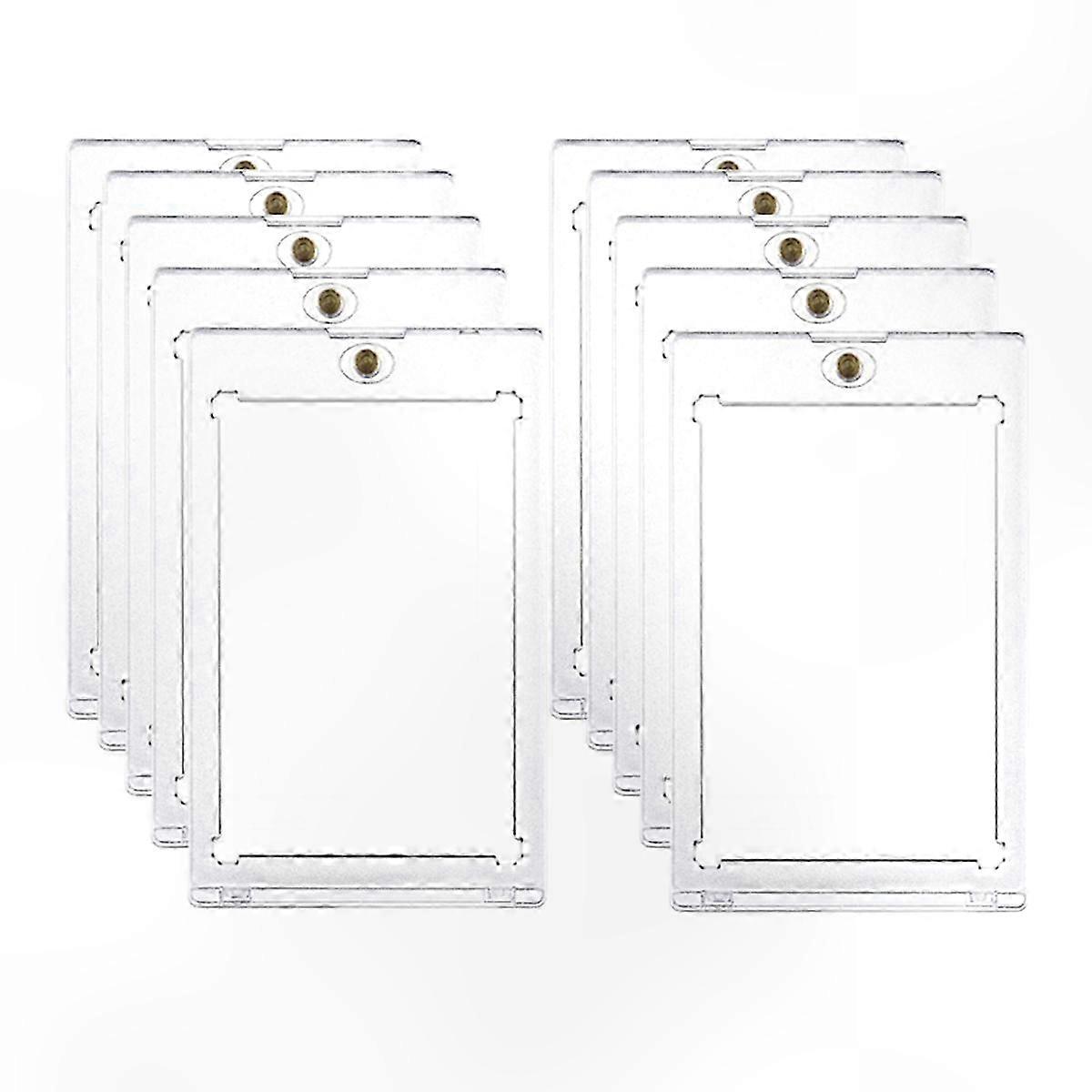 10-Pack Rigid Magnetic Holders for Collectible Cards Protector Storage Solution