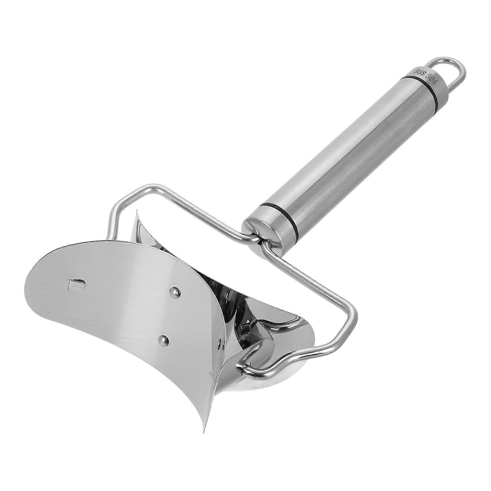 Stainless Steel Dumpling Maker with Ergonomic Handle for Wonton, Empanada and Dumpling Press