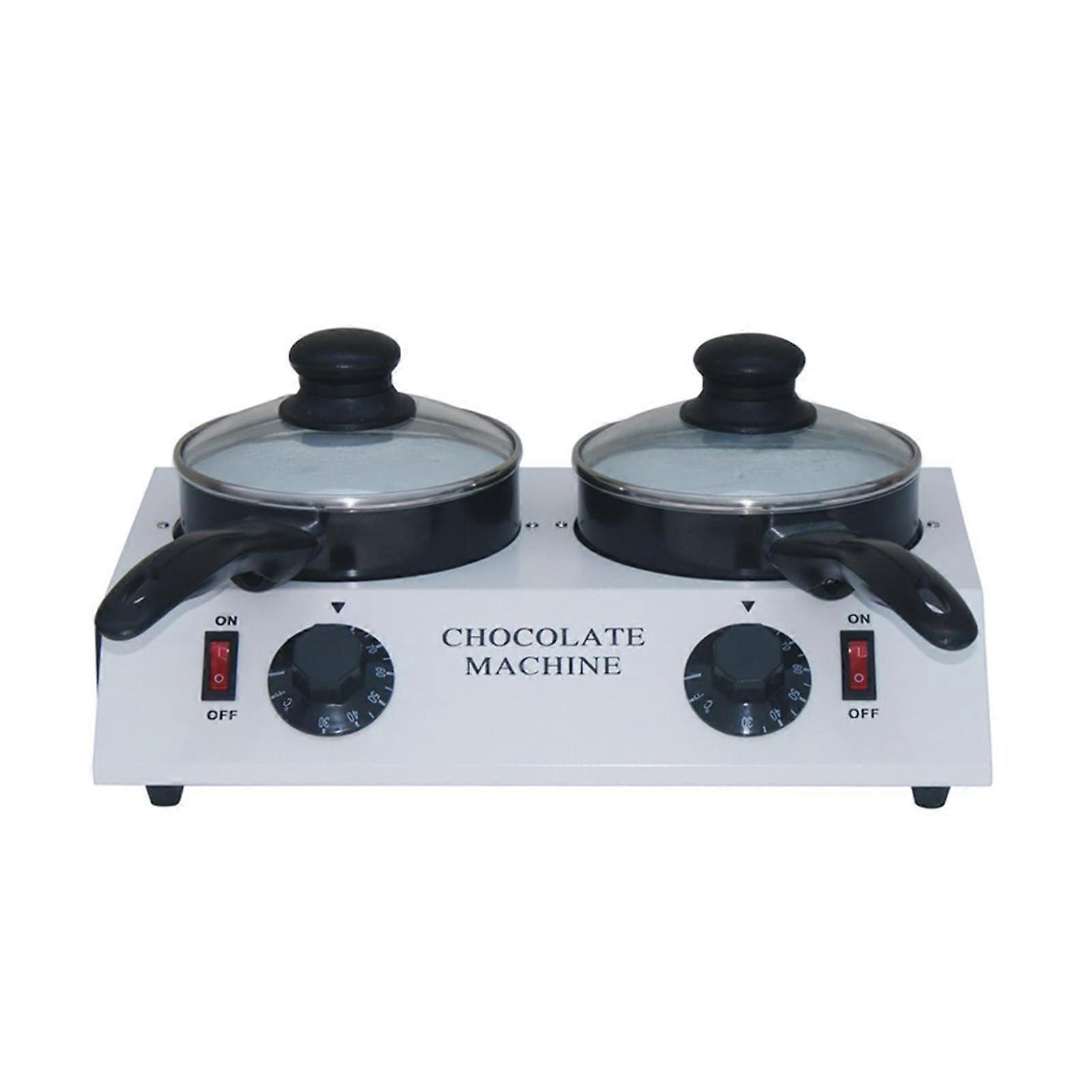 Electric Chocolate Melting Pot with Adjustable Temperature Control and NonStick Pan for Even Heating