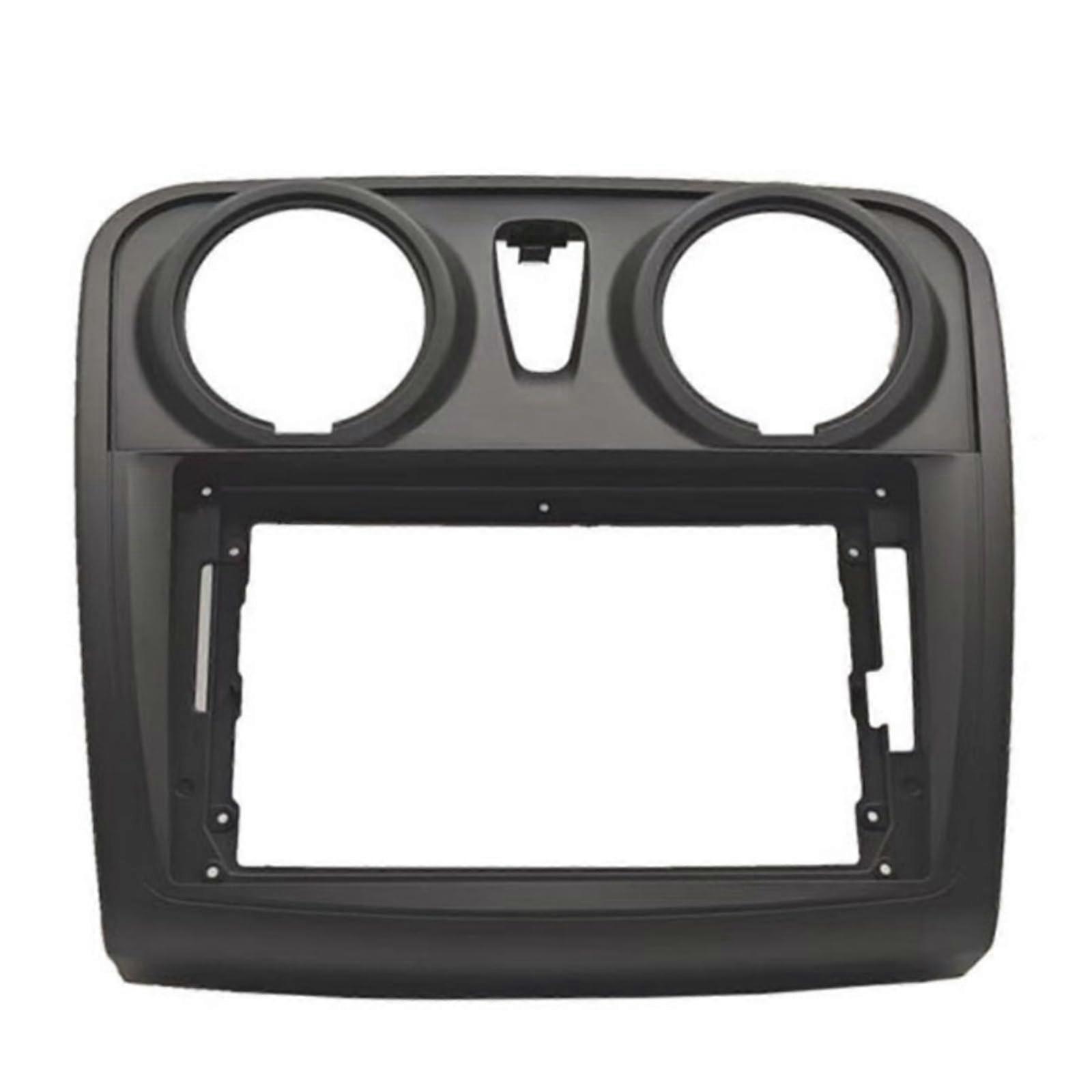 Car Radio Fascia Dash Kit Compatible with Renault Logan Sandero Duster 2012‑2018 Double Trim Bracket