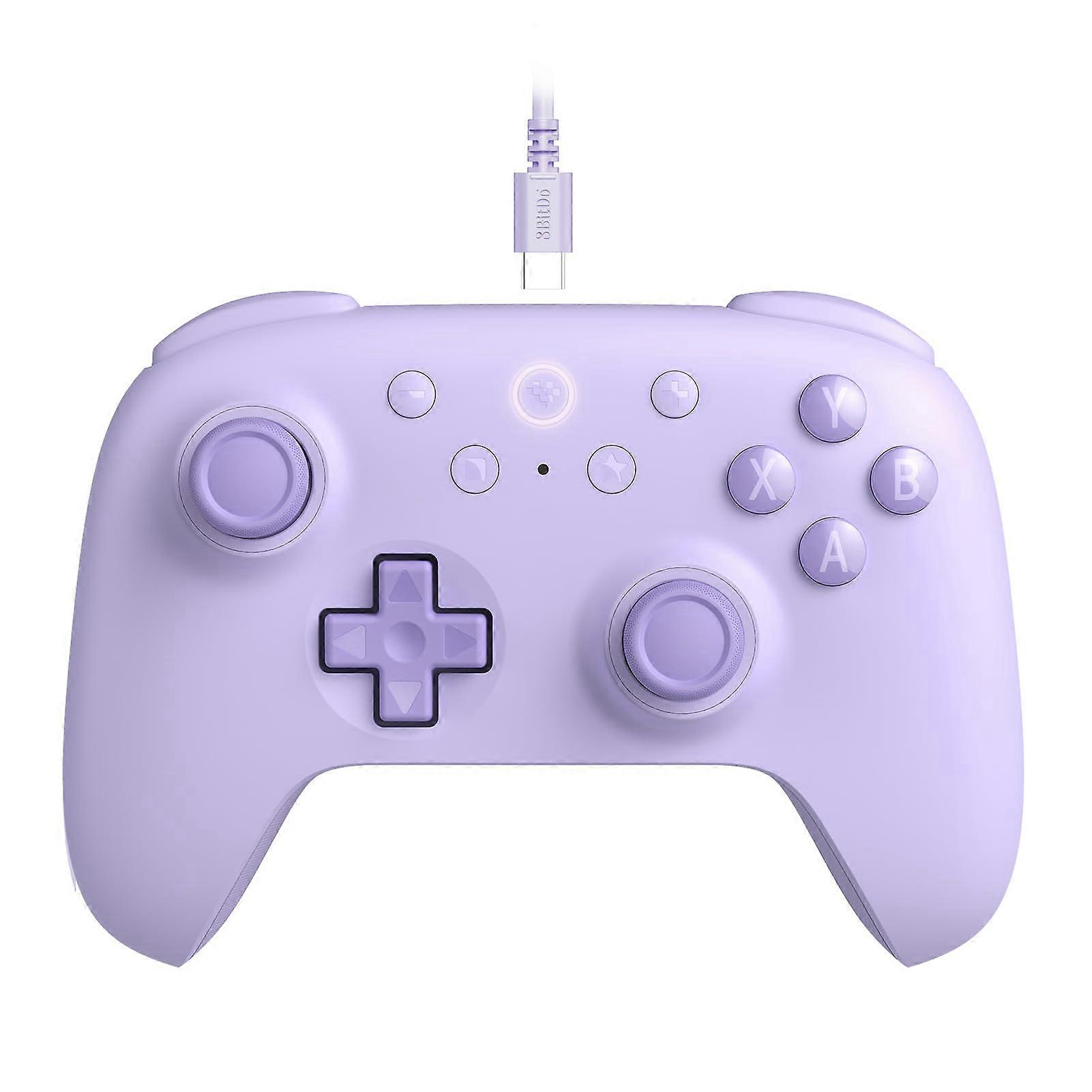 PC Gaming Controller Wired for Windows and Android with 1000Hz Hall Effect Joysticks Purple