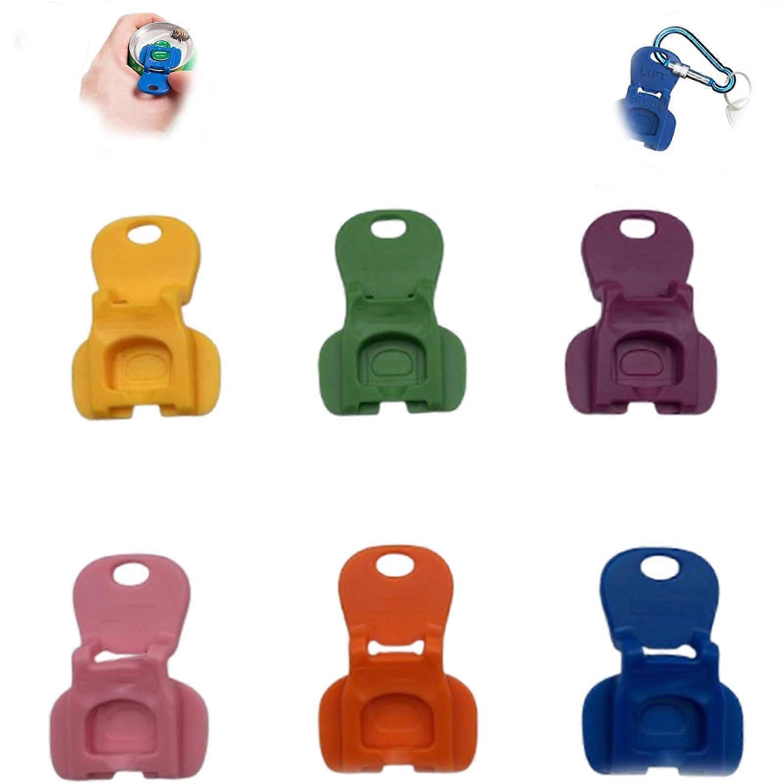 Soda and Beer Can Opener Set 6pcs Safe Smooth Surface Quick Press MultiFunction Cover Tool