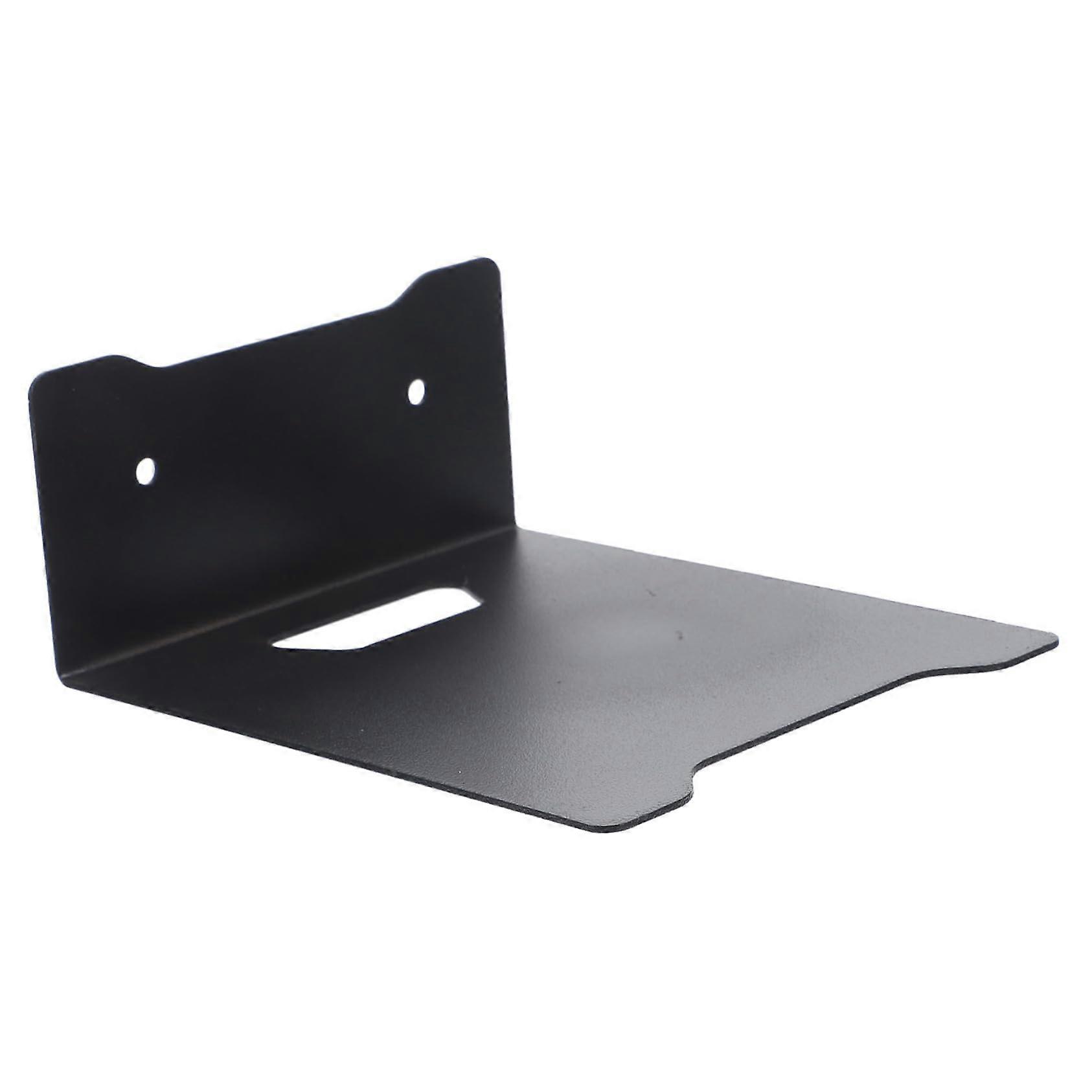 Metal Wall Mount Bracket for Security Camera Router Projector, Adjustable Angle, Black Small Size