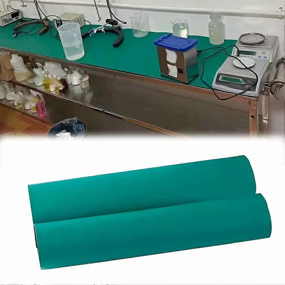 Anti Static Work Mat Roll, Heat Resistant Rubber Bench Cover for Electronics , 1.2x10m