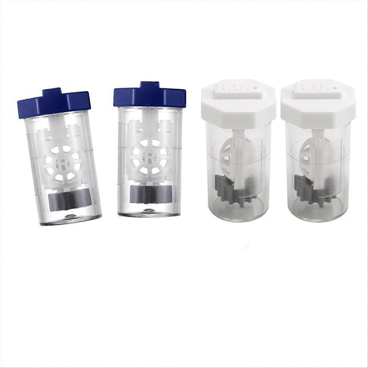4 Pieces Hydrogen Peroxide Contact Lens Cleaner Case