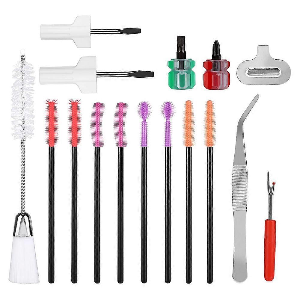 16pcs Sewing Machine Cleaning Kit, Sewing Machine Crevice Cleaning Tools Including Dual-Head Brush Screwdriver