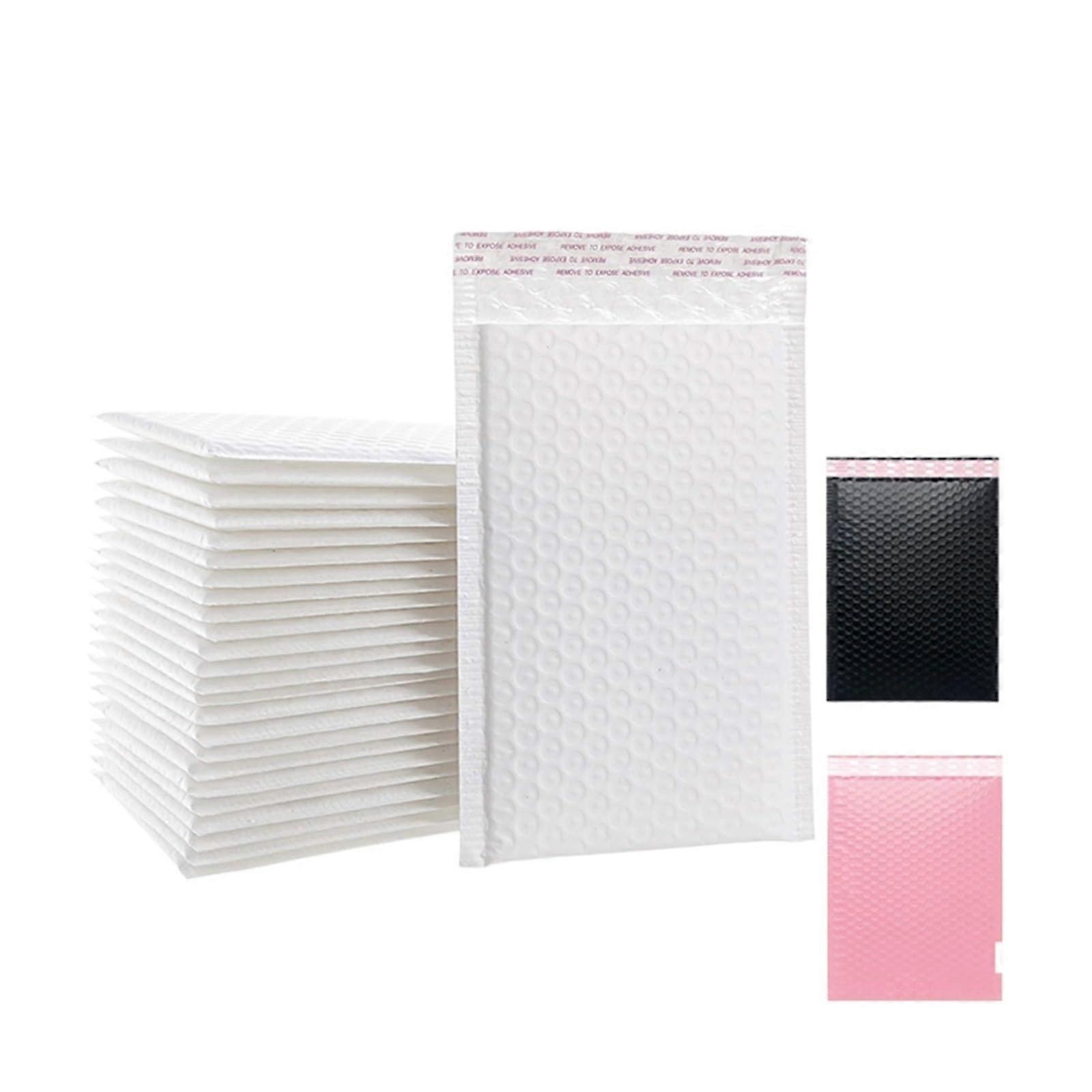 White Bubble Mailers 13x21cm Self Seal Padded Envelopes with Double Layer Cushioning 100pcs