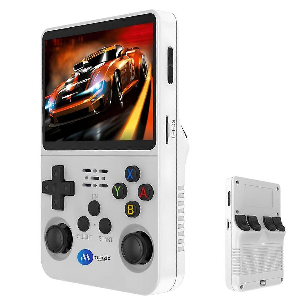 Retro Handheld Game Console 3.5' IPS Display Builtin 15000 Games Rechargeable Battery White