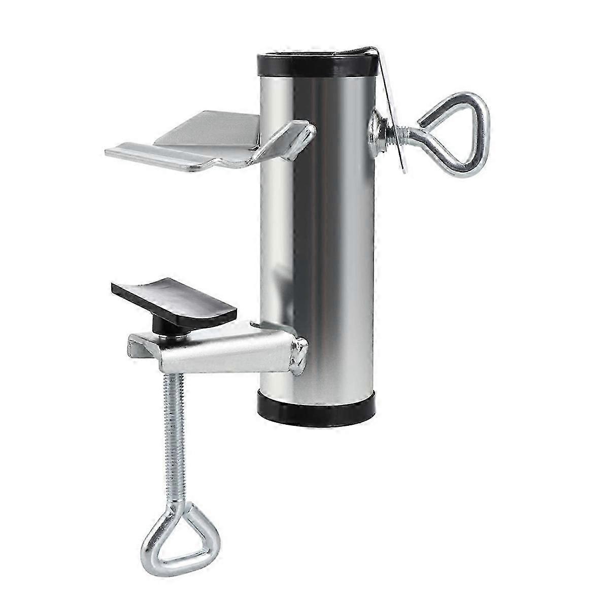Patio Umbrella Holder,Deck Umbrella Clamp,Silver