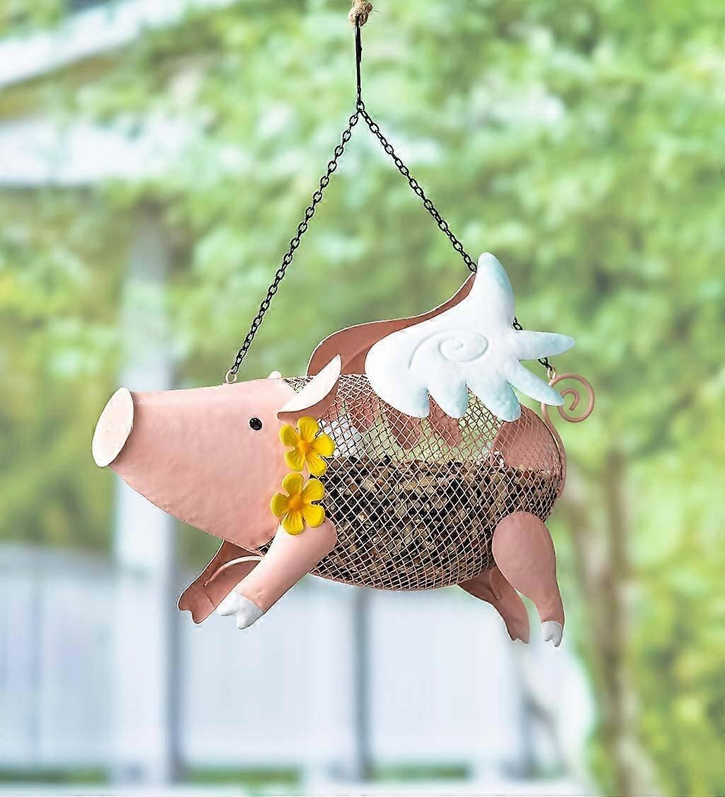 Squirrel Proof Hanging Mesh Bird Feeder with Chain for Garden and Backyard Bird Watching