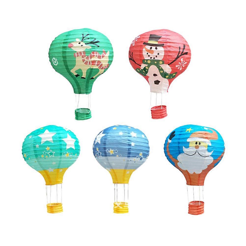 Decorative Hot Paper Mall 30cm Blue 5Pack