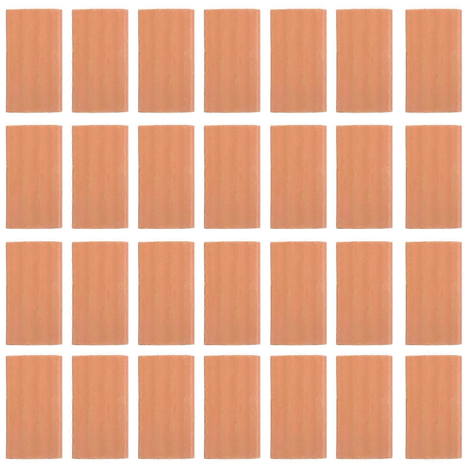 Mini Bricks Chocolate Soil Blocks for Decoration 50Pcs Realistic Models