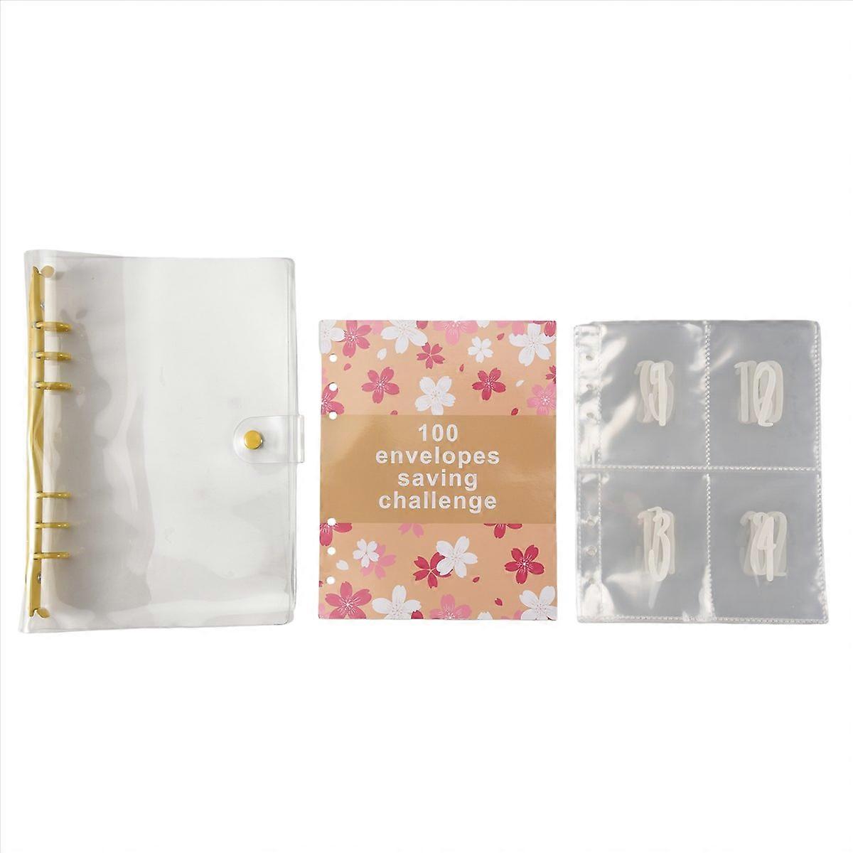 100 Envelope Challenge Binder Save 5, 050 - Budget Binder, Yellow