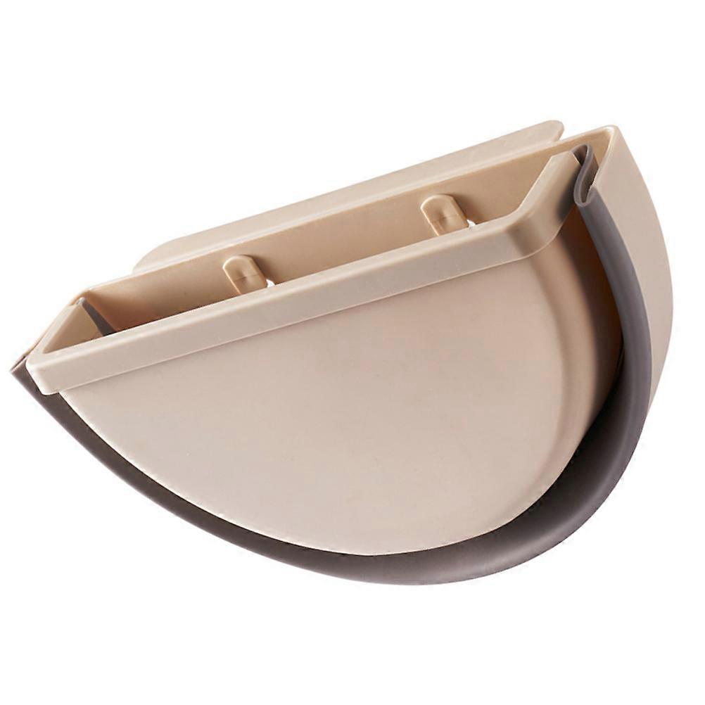 Foldable Hanging Trash Container for Storage Use Beige Home Storage