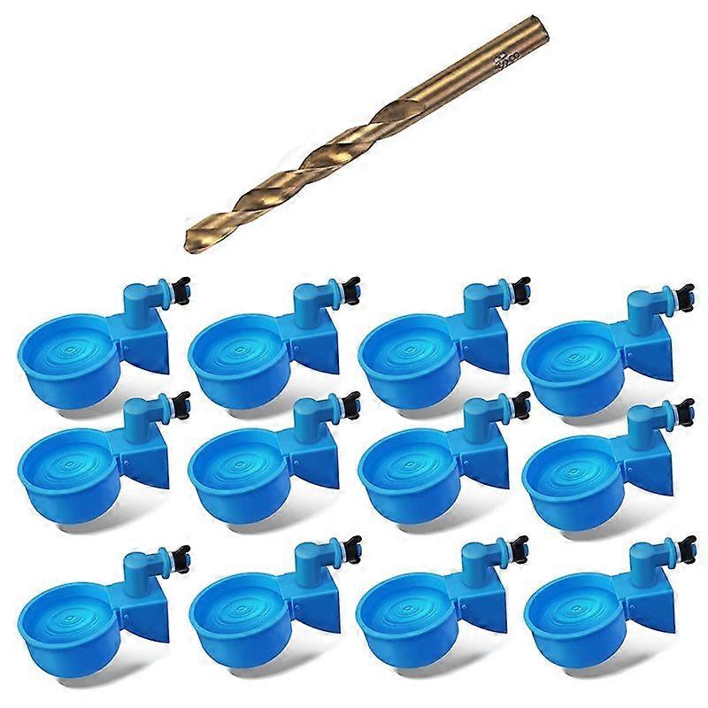 Chicken Automatic Waterer Cups 5 Gallon for Chicken, Duck 12 Pcs