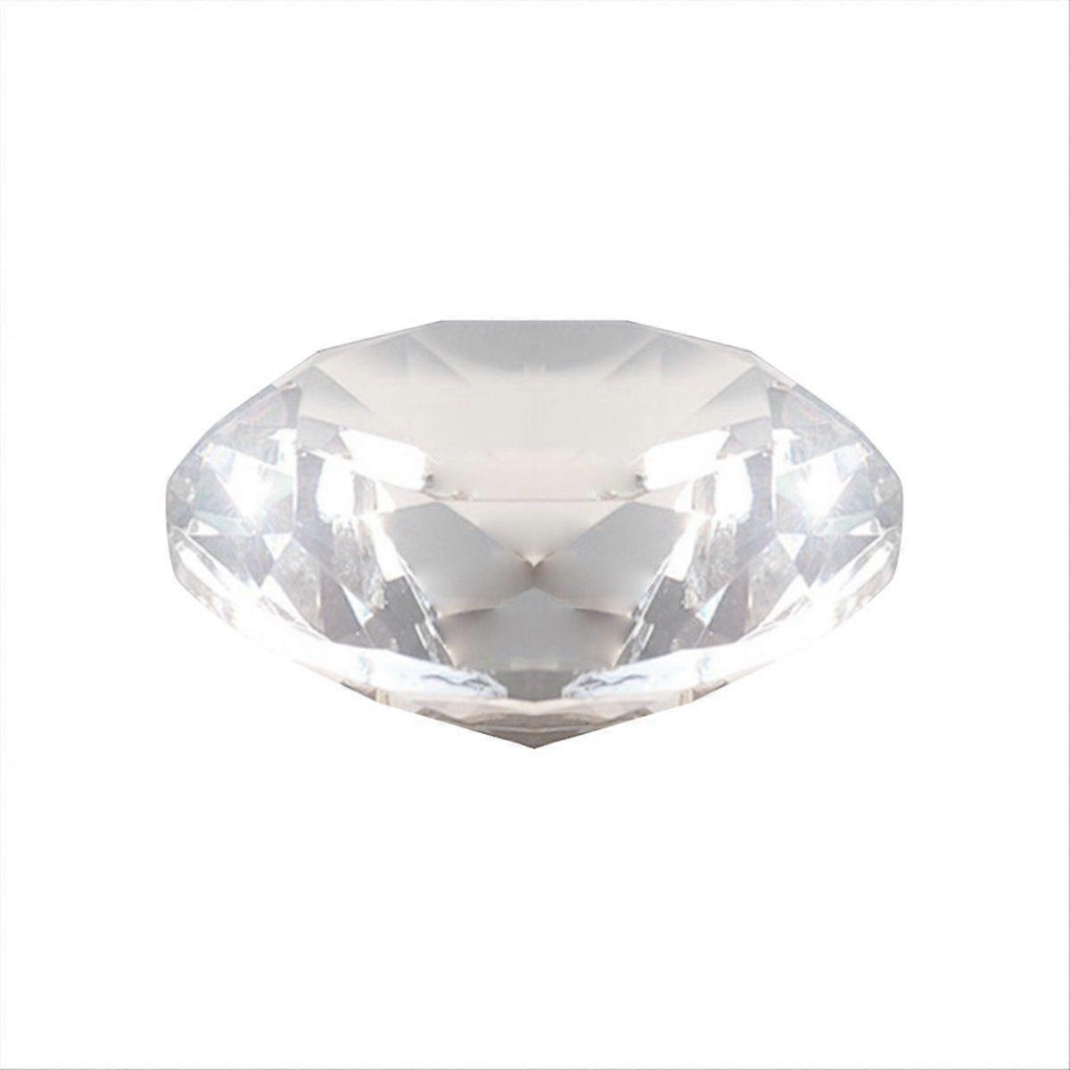 80mm Crystal Diamond Paperweight Decorative A