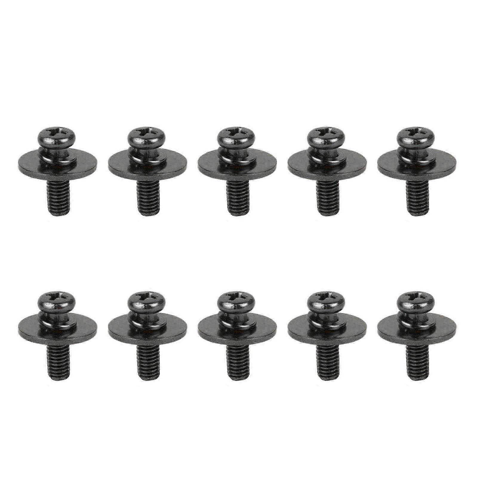 10Pcs Black Drum Lug Screws for Drum Kit Hardware, Replacement Claw Hook Mount Accessories