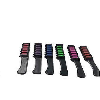 Temporary Hair Color Chalk Set 6pcs Vibrant Washable NonPermanent Hair Dye for Kids and Adults