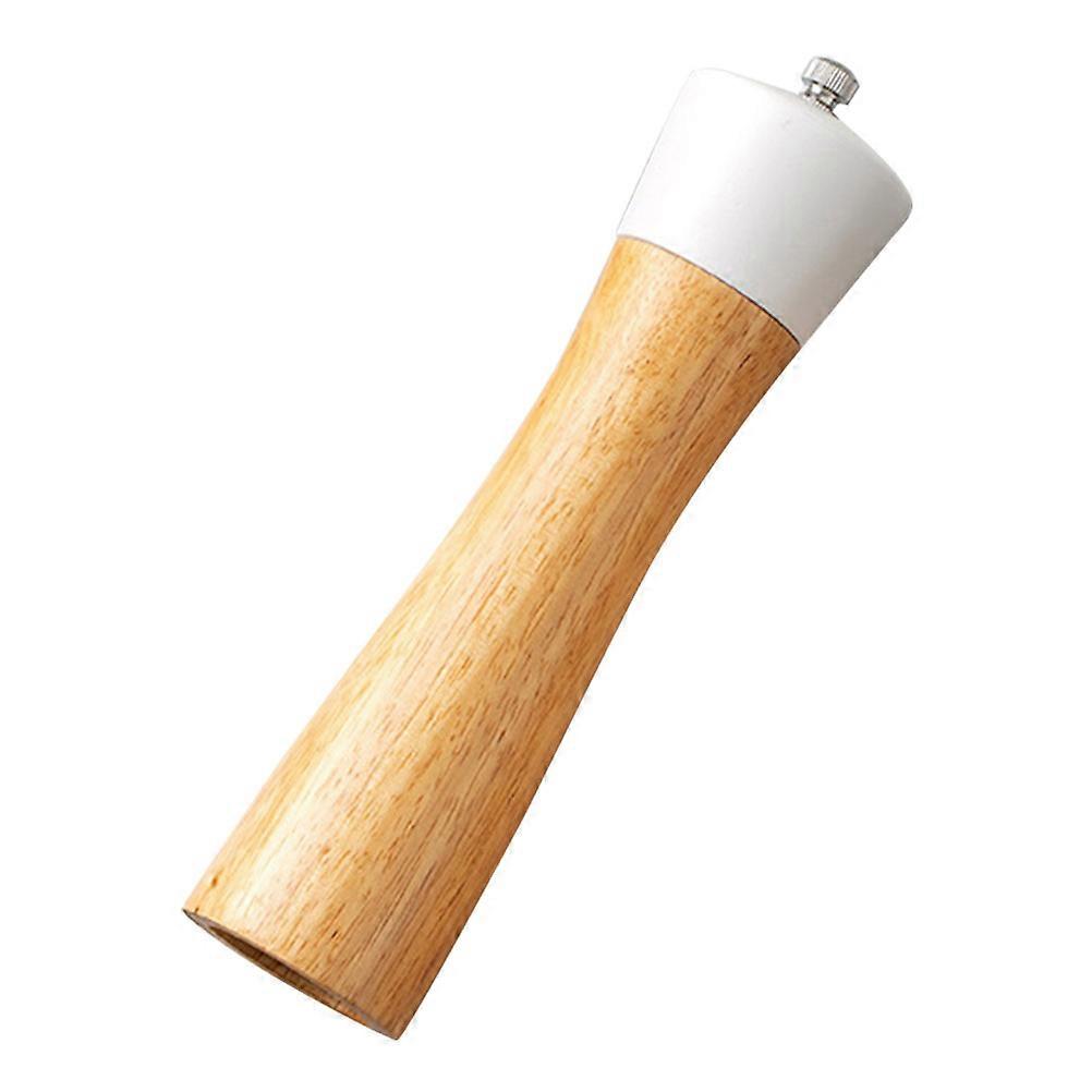 Pepper Mill Manual Operation Compact Salt Dining Use White 1Set