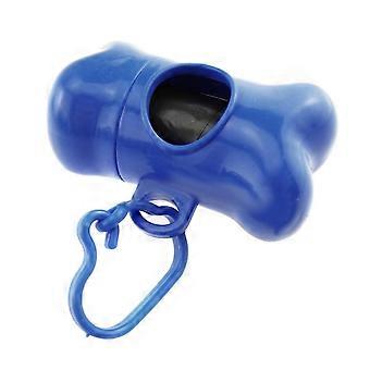 Cute Dog Puppy Pet Bone Shape Poop Waste Bags Clip Dispenser with 1Roll Bag
