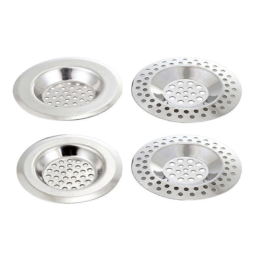 4pcs Stainless Steel Sink Strainers Kitchen Sink Filter Nets Deodorized Filter Nets