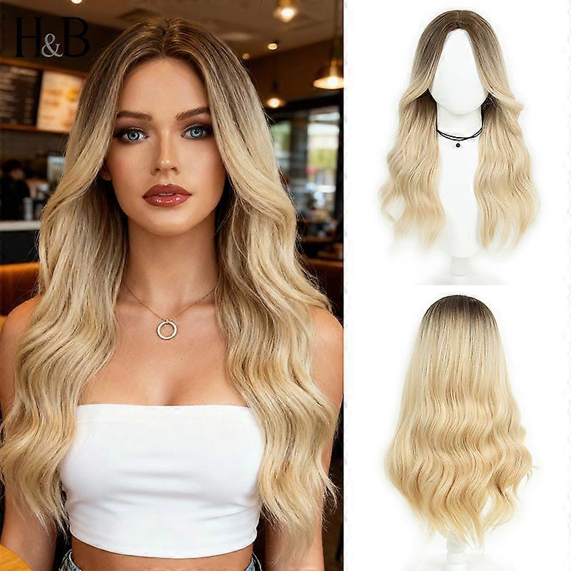 Middle Part Top Gradient Multi-layer Wig Cap