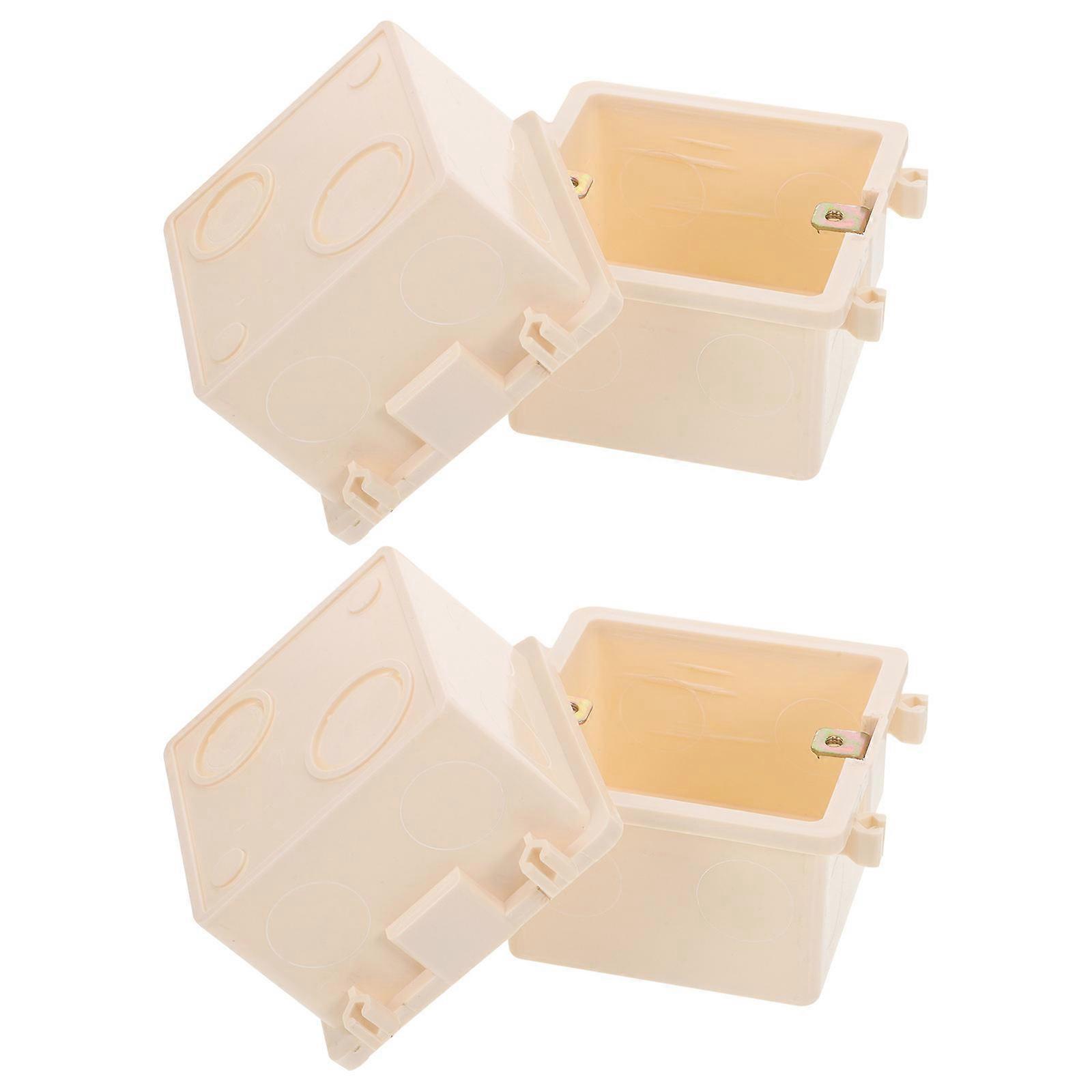 Socket Junction Box 86 Type Electric Mounting Box for Cable Management 8Pcs