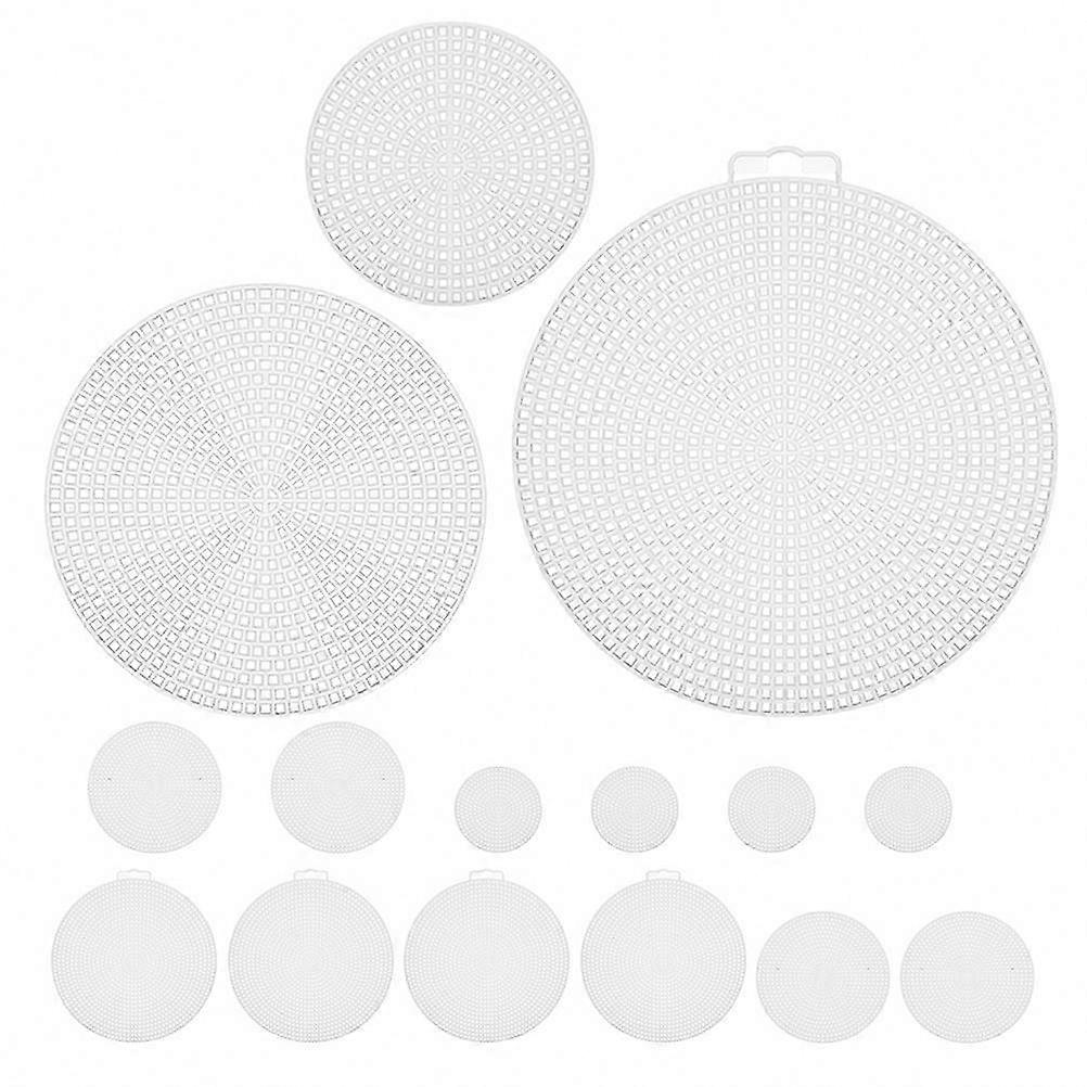 White Plastic Mesh Sheets 15-Pack for DIY Crafting with Sturdy Base Material