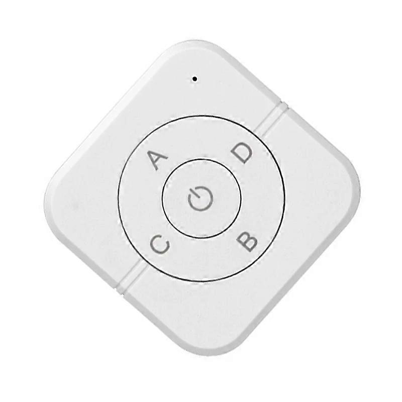 Circular Button 433mhz Universal Button 5 Keys Mini Wireless Control Switch System Wall Paste